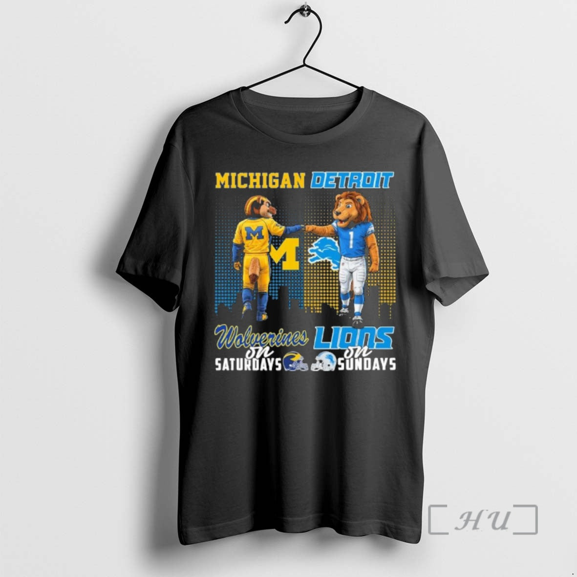 Officials Michigan Vs Lions Mascot On Saturdays And On Sundays T-Shirts, Hoodie, Sweatshirt | AU01DripNestTees.com