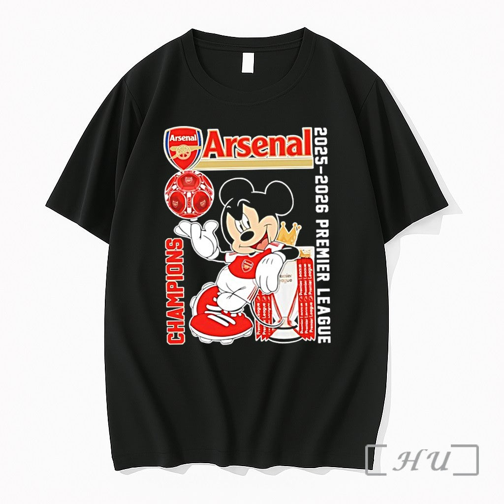 Officials Mickey X Arsenals 2025 26 Premier League Champions Trophies