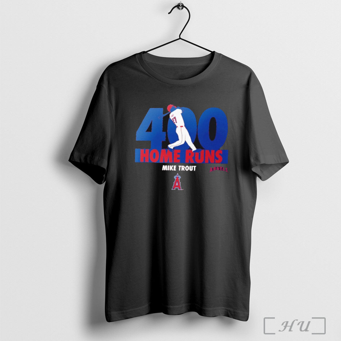 Officials Mike Trout Los Angeles Angels 400 Career Home Runs T Shirt