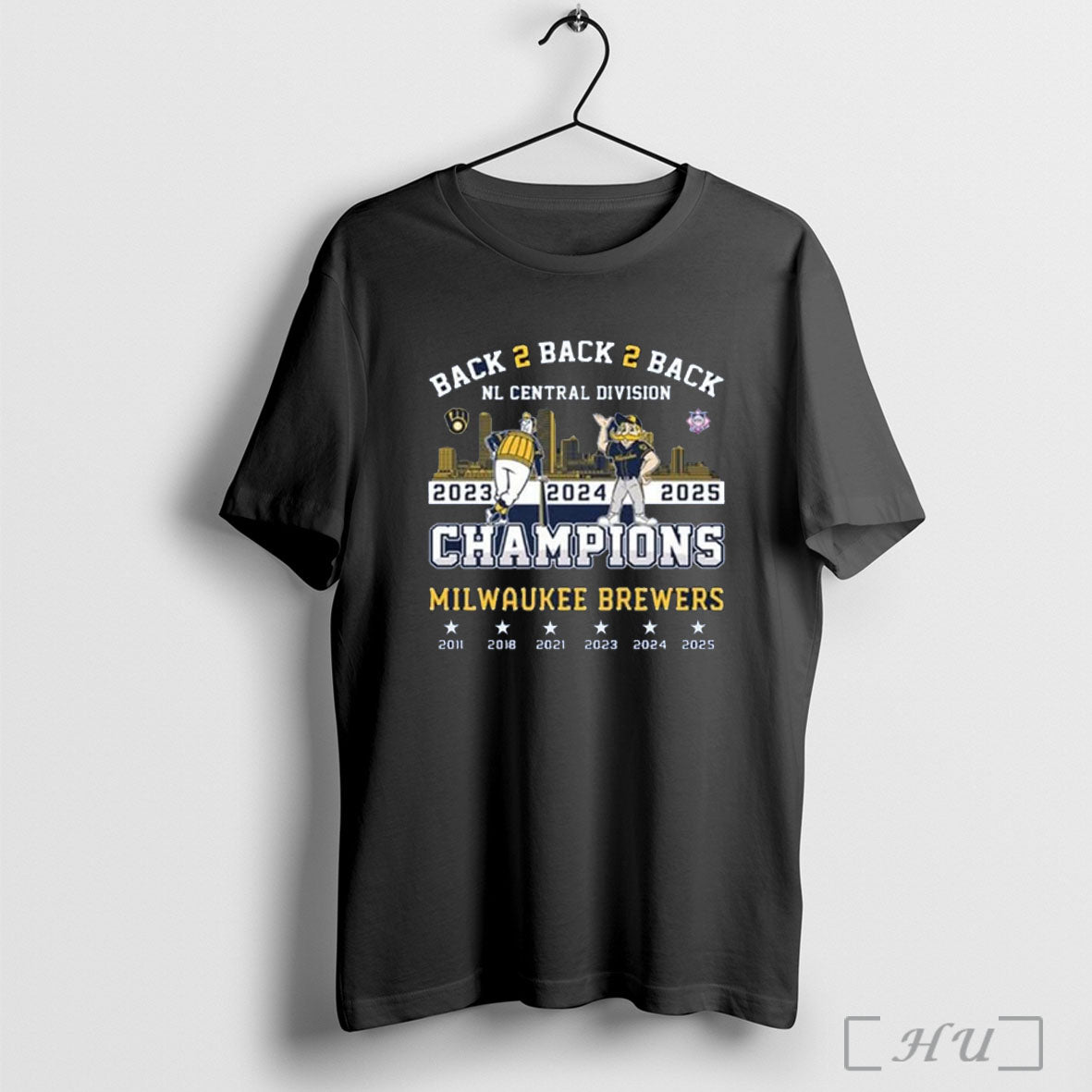 Officials Milwaukee Brewers Back 2 Back 2 Back Nl Central Division Champions 2025