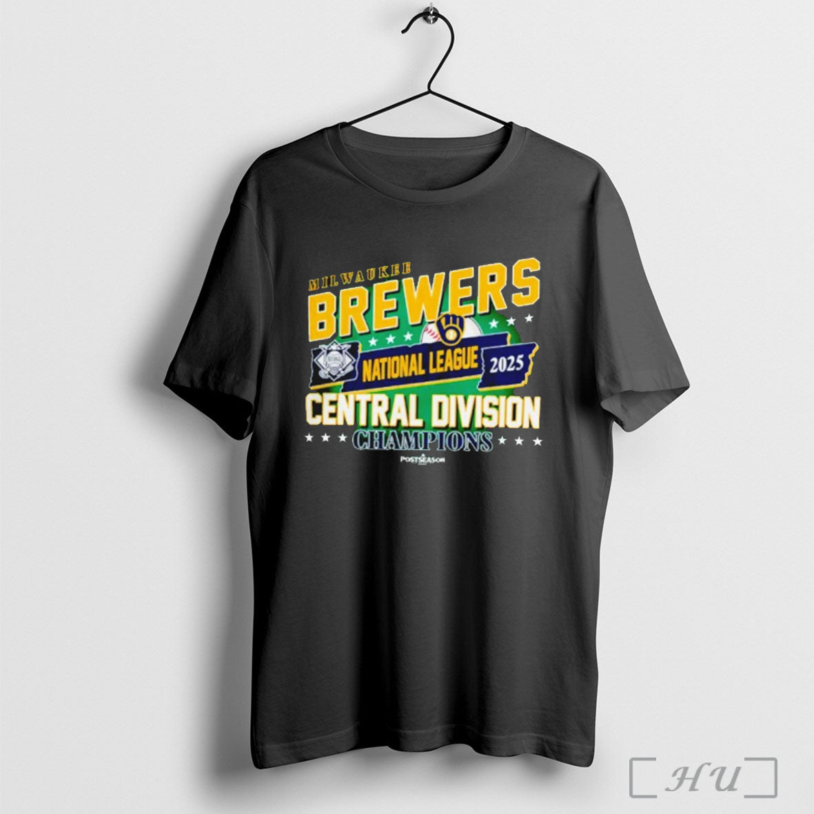 Officials Milwaukee Brewers Mlb 2025 Nl Central Division Champions T Shirt