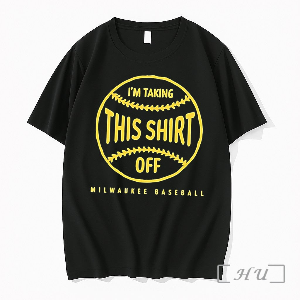 Officials Milwaukee Brewers Tarps Off Im Talking This Off Tee