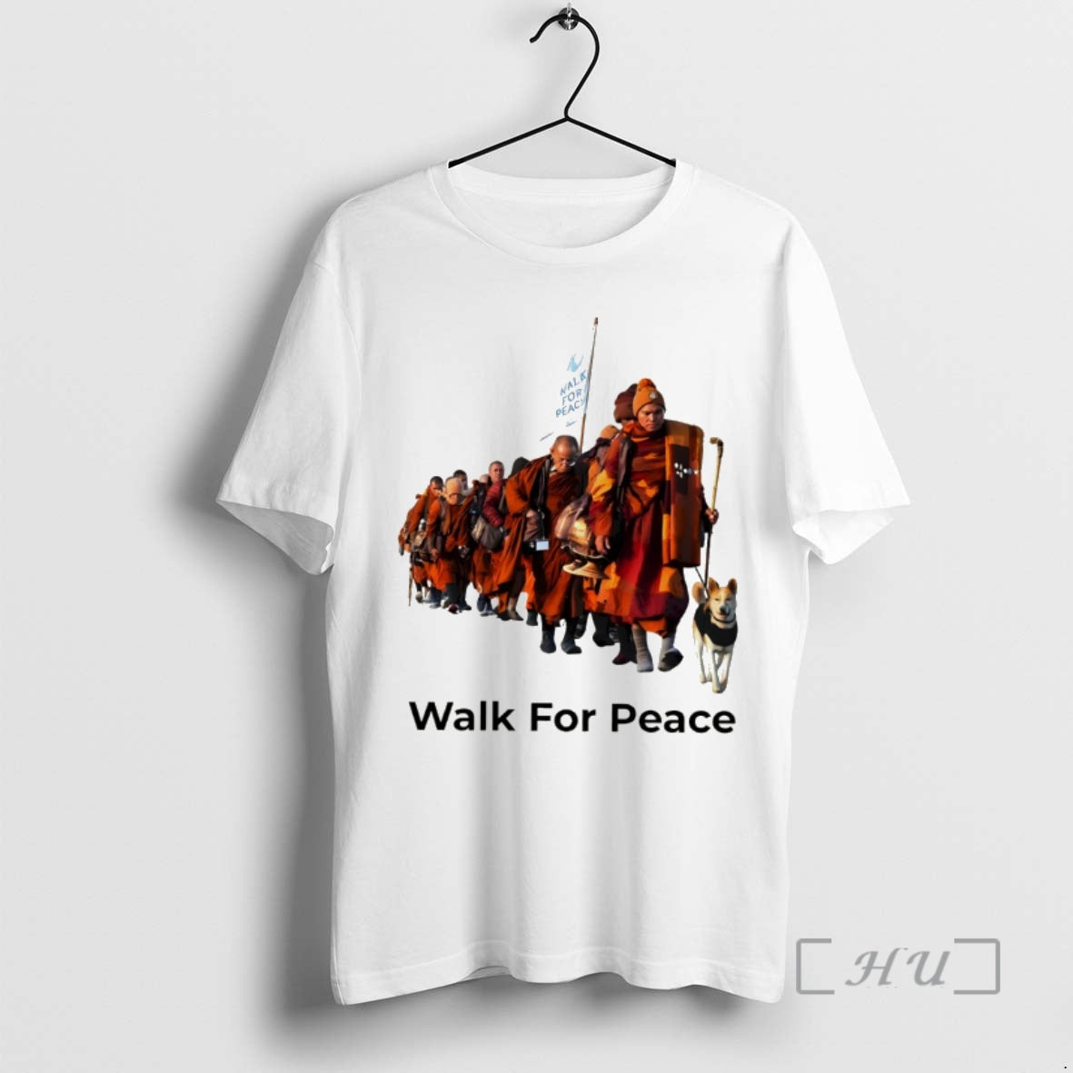 Officials Mindfulness Walk For Peace Monk Art T-Shirts, Hoodie, Sweatshirt | AU01DripNestTees.com
