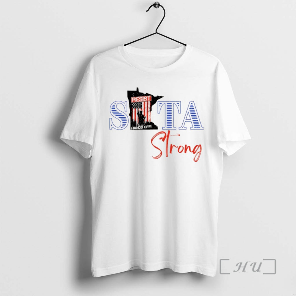 Officials Minnesota Strong Anti Ice Sita Resist Hands Off Strong American Flag Premium T Shirts Hoodie, Sweatshirt