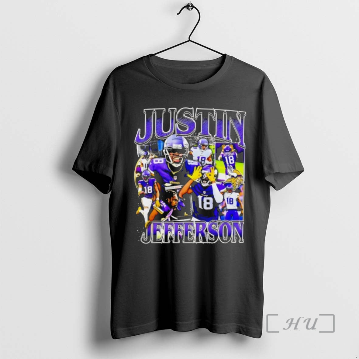 Officials Minnesota Vikings Justin Jefferson Graphic Star 18 T-Shirts, Hoodie, Sweatshirt | AU01DripNestTees.com