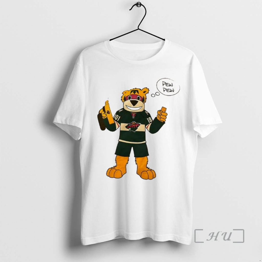 Officials Minnesota Wild Mascot Pew Pew T-Shirts, Hoodie, Sweatshirt | AU01DripNestTees.com