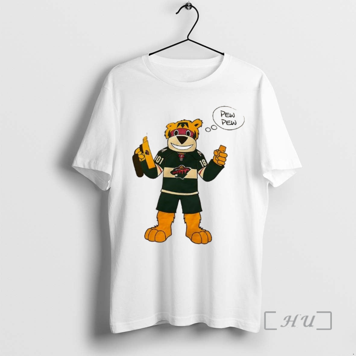 Officials Minnesota Wild Mascot Pew Pew T-Shirts, Hoodie, Sweatshirt | AU01DripNestTees.com