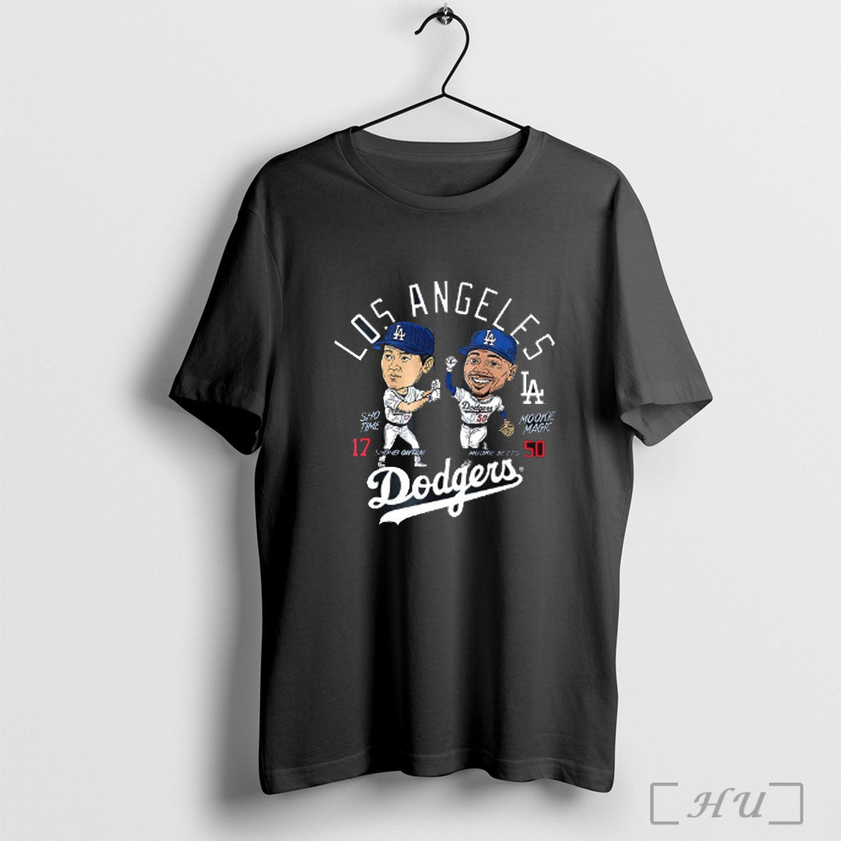 Officials Mookie Betts And Shohei Ohtani Los Angeles Dodgers Mlb Player Duo 2025 Caricature