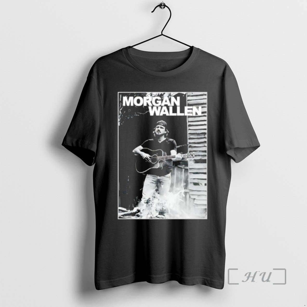Officials Morgan Wallen Guitar Photo Graphic T-Shirts, Hoodie, Sweatshirt | AU01DripNestTees.com