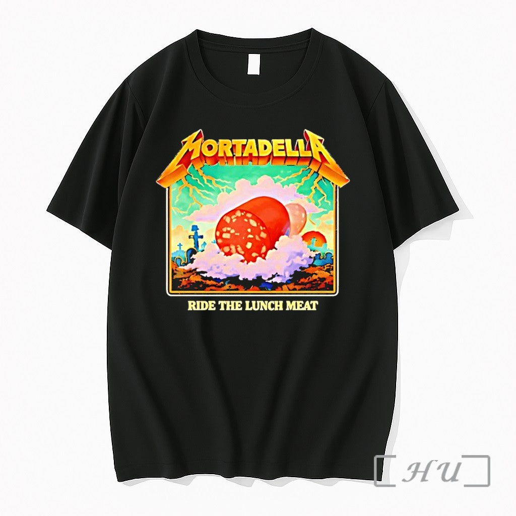 Officials Mortadella Ride The Lunch Meat Clouds And Lightning Adventure Graphic Premium T Shirts Sweater