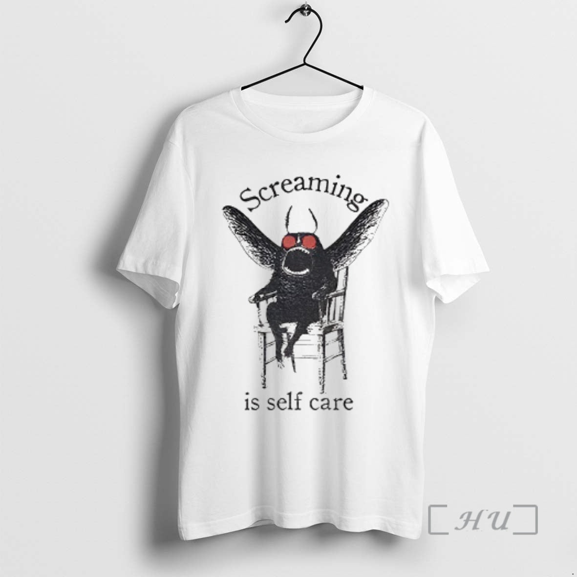 Officials Mothman Shenanigan Screaming Is Self Care T-Shirts, Hoodie, Sweatshirt | AU01DripNestTees.com