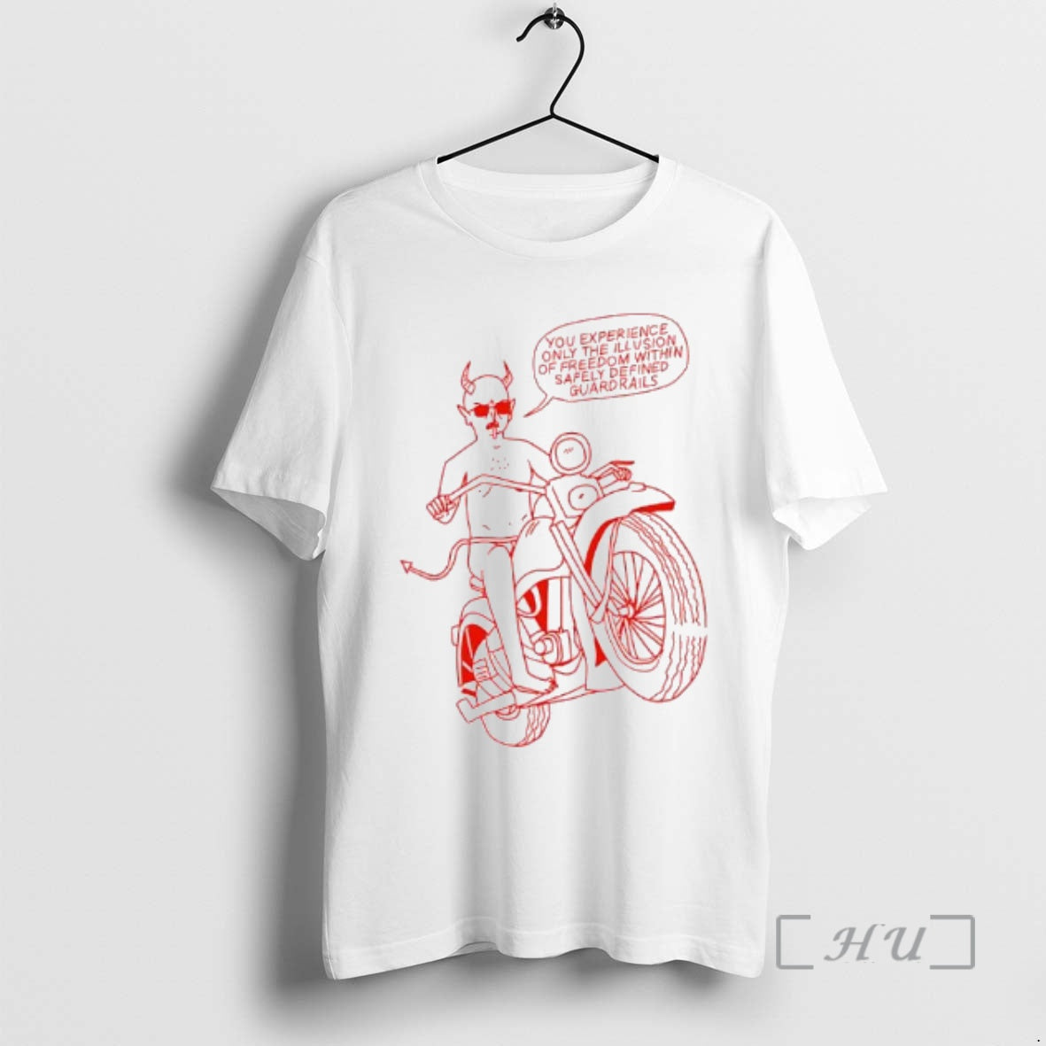 Officials Motorsatan You Experience Only The Illusion Of Freedom Within Safely Defined Guardrails Premium T-Shirts,...