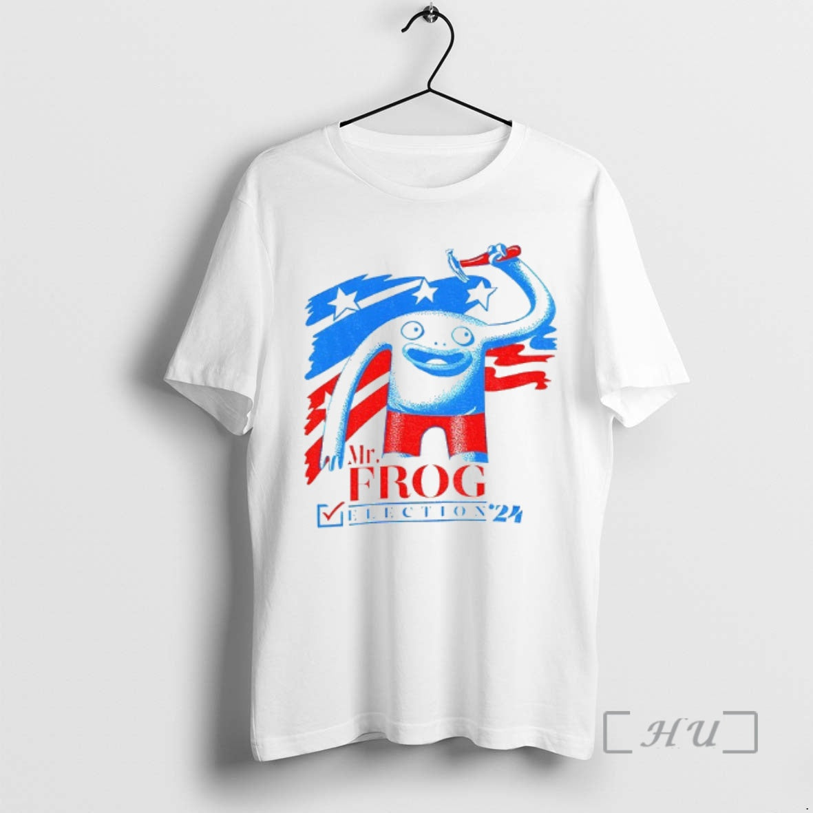 Officials Mr Frog Election 24 Patriotic Red Blue Frog Graphic T-Shirts, Hoodie, Sweatshirt | AU01DripNestTees.com