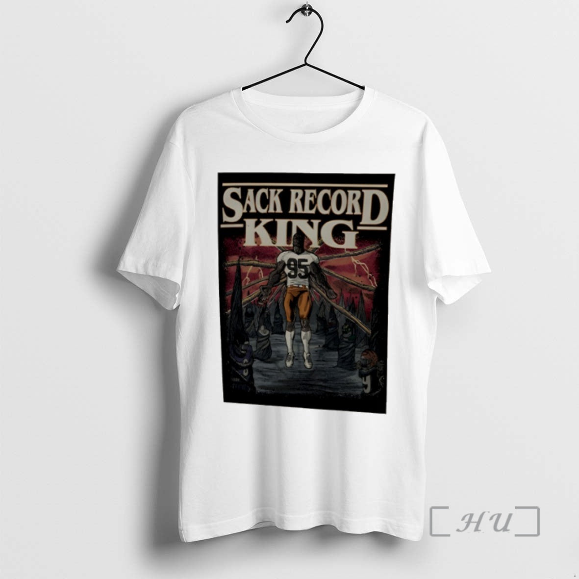 Officials Myles Garrett Cleveland Browns Sack Record King T-Shirts, Hoodie, Sweatshirt | AU01DripNestTees.com