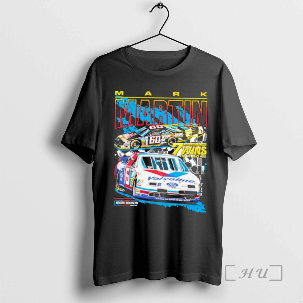 Officials Nascar Mark Martin The Kid 7 Wins In A Row Graphic Premium T Shirts Hoodie, Sweatshirt | AU01DripNestTees.com