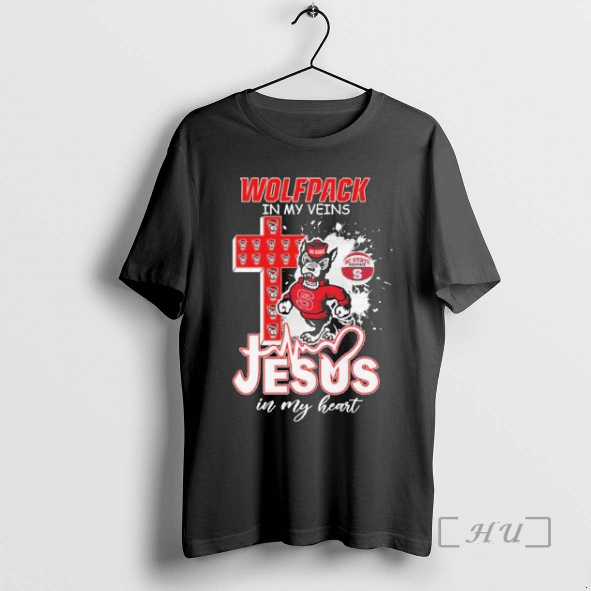 Officials Nc State Basketball Mascot In My Veins Jesus In My Heart Premium T Shirts Hoodie, Sweatshirt | AU01DripNestTees.com