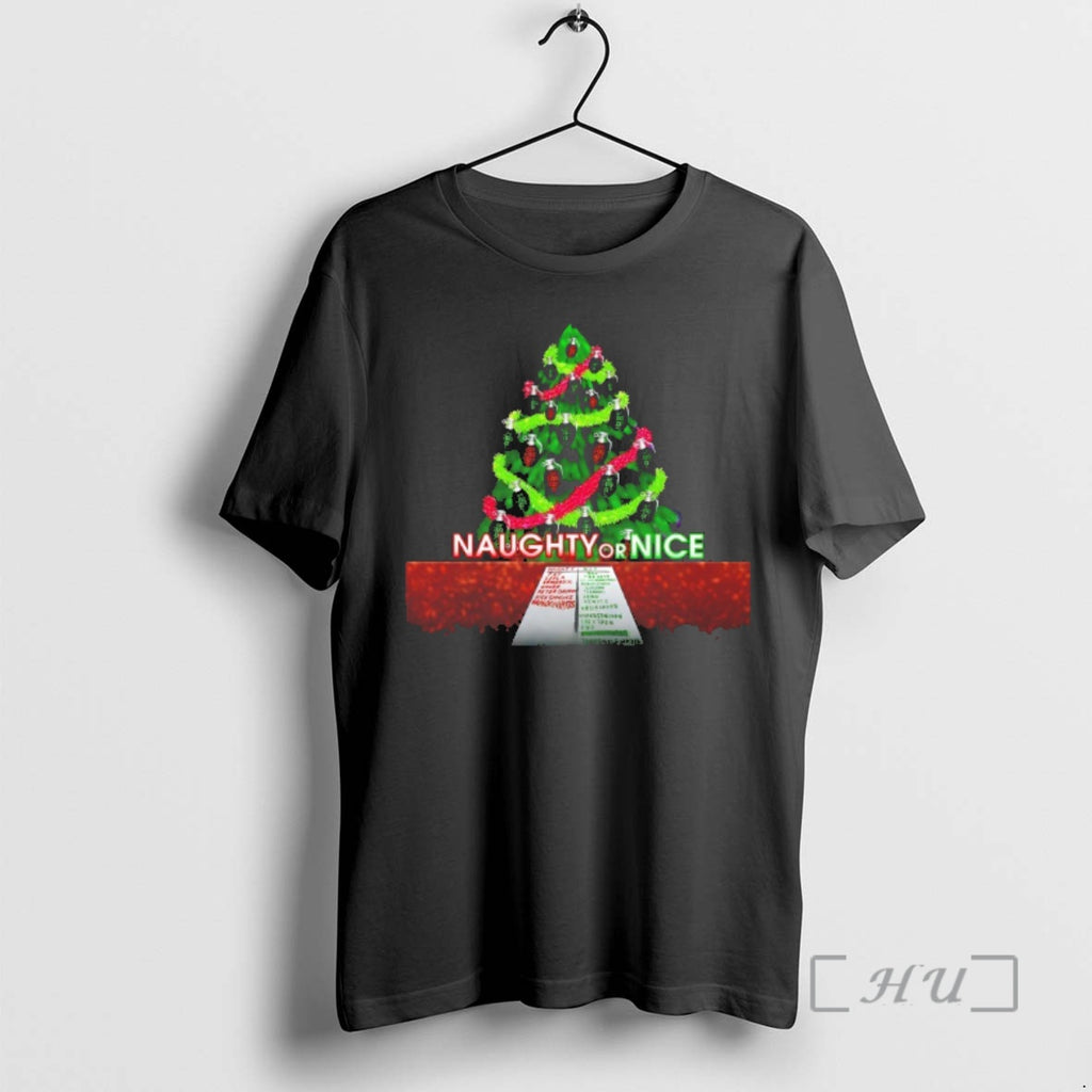 Officials Naughty Or Nice Christmas 2025 T-Shirts, Hoodie, Sweatshirt | AU01DripNestTees.com