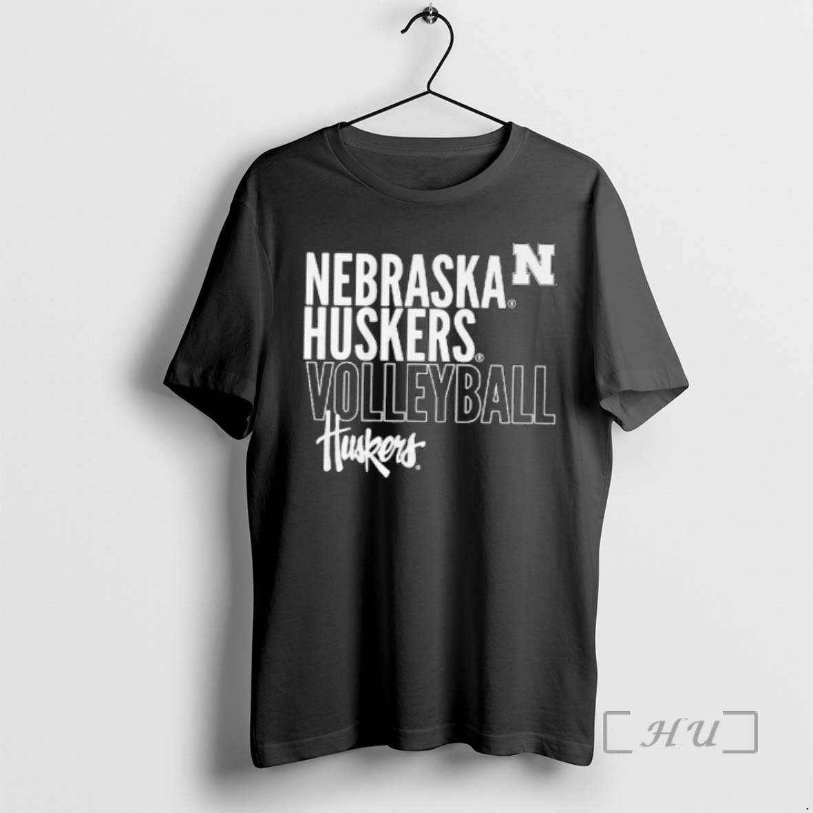 Officials Nebraska Huskiers Volleyball Text Logo T-Shirts, Hoodie, Sweatshirt | AU01DripNestTees.com