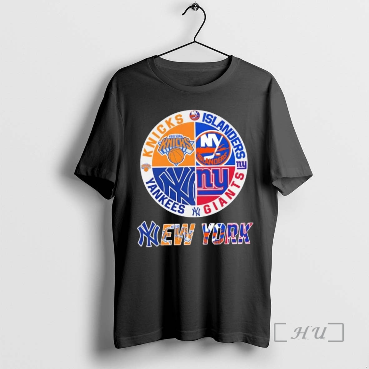 Officials New York City Sports Knicks Islanders Giants Yankees Logos Combine Premium T Shirts Sweater Hoodie, Sweatshirt