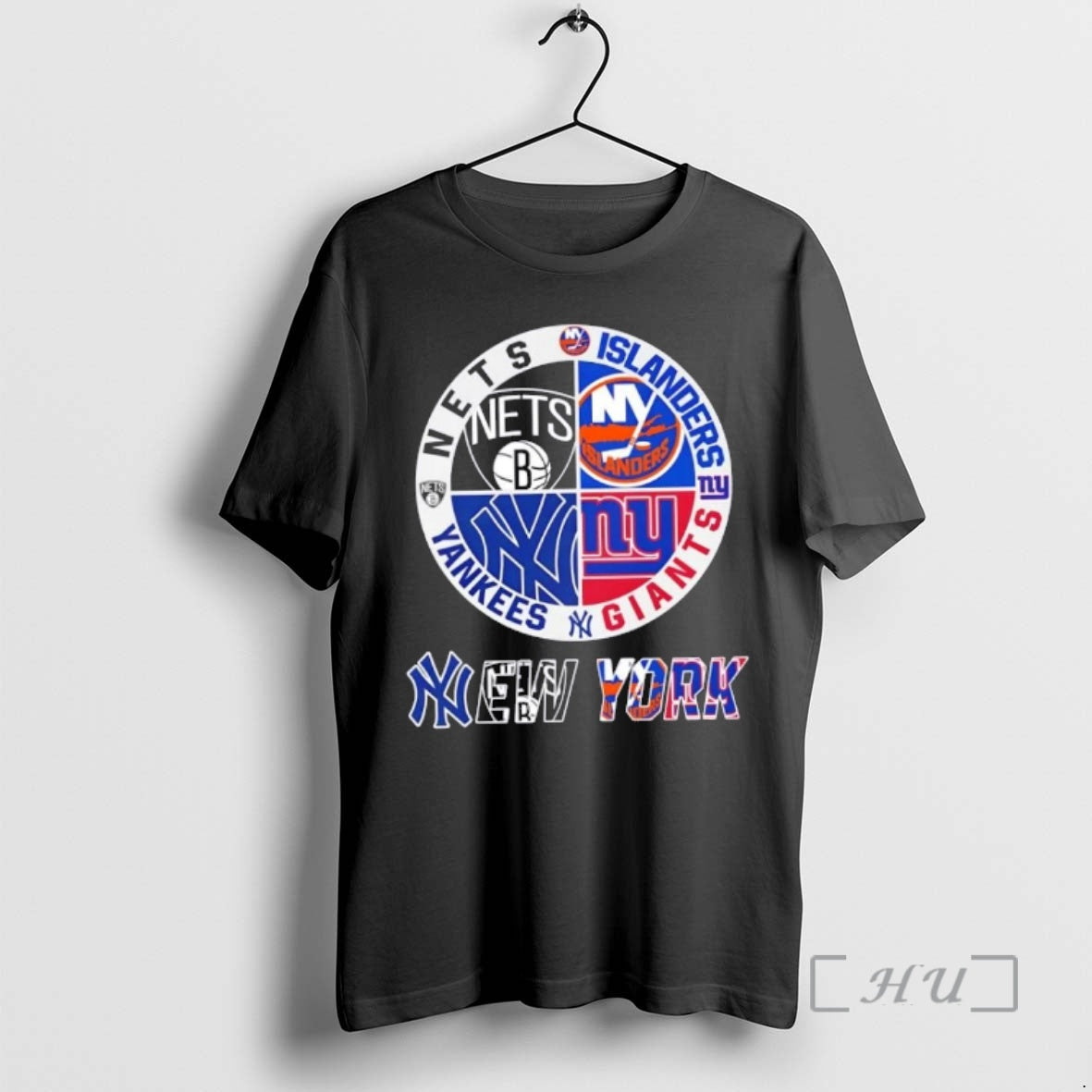 Officials New York City Sports Nets Islanders Giants Yankees Logos Combine Premium T Shirts Sweater Hoodie, Sweatshirt