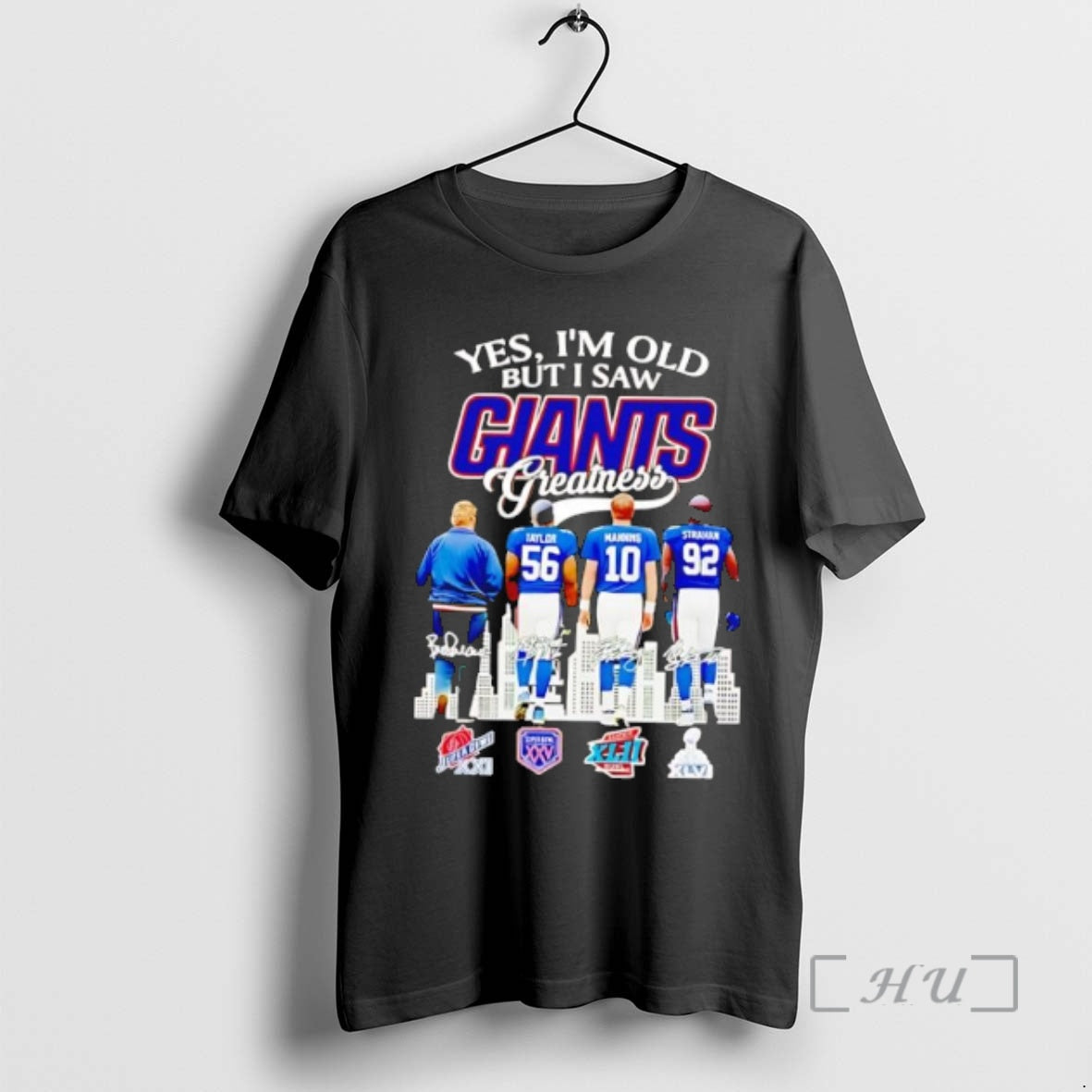 Officials New York Giants Yes I Am Old But I Saw Greatness Giants 2025 Signature T-Shirts, Hoodie, Sweatshirt