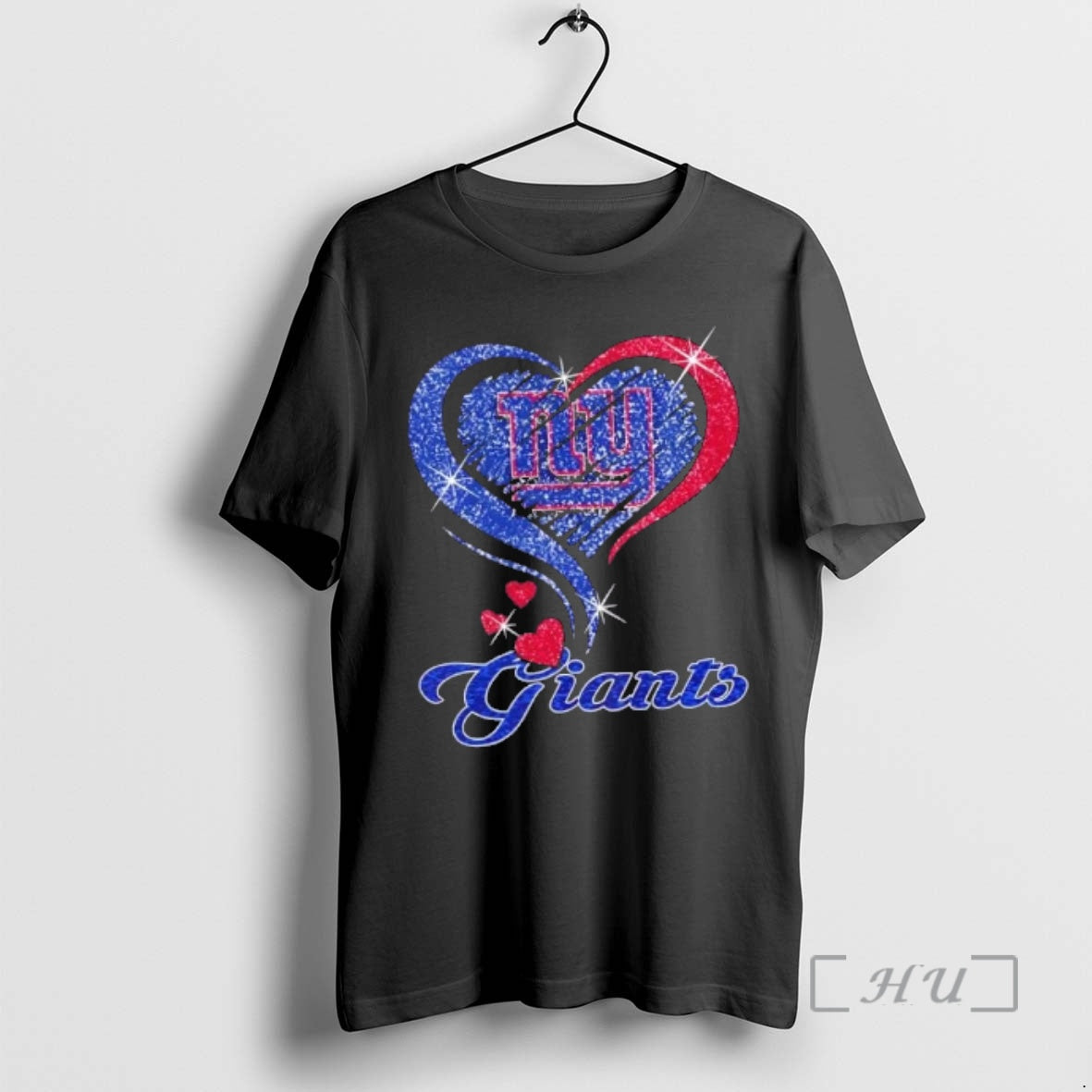 Officials New York Giants Football In Glitter Heart Fans T-Shirts, Hoodie, Sweatshirt | AU01DripNestTees.com