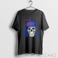 Officials New York Giants X Skull Hip Hop Us Flag T Shirt