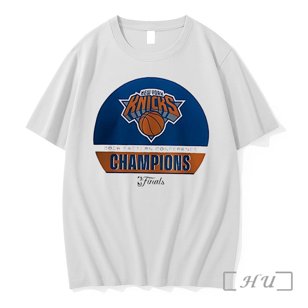 Officials New York Knicks Basketball 2026 Eastern Conference Champions Finals Logo Tee Premium T Shirts