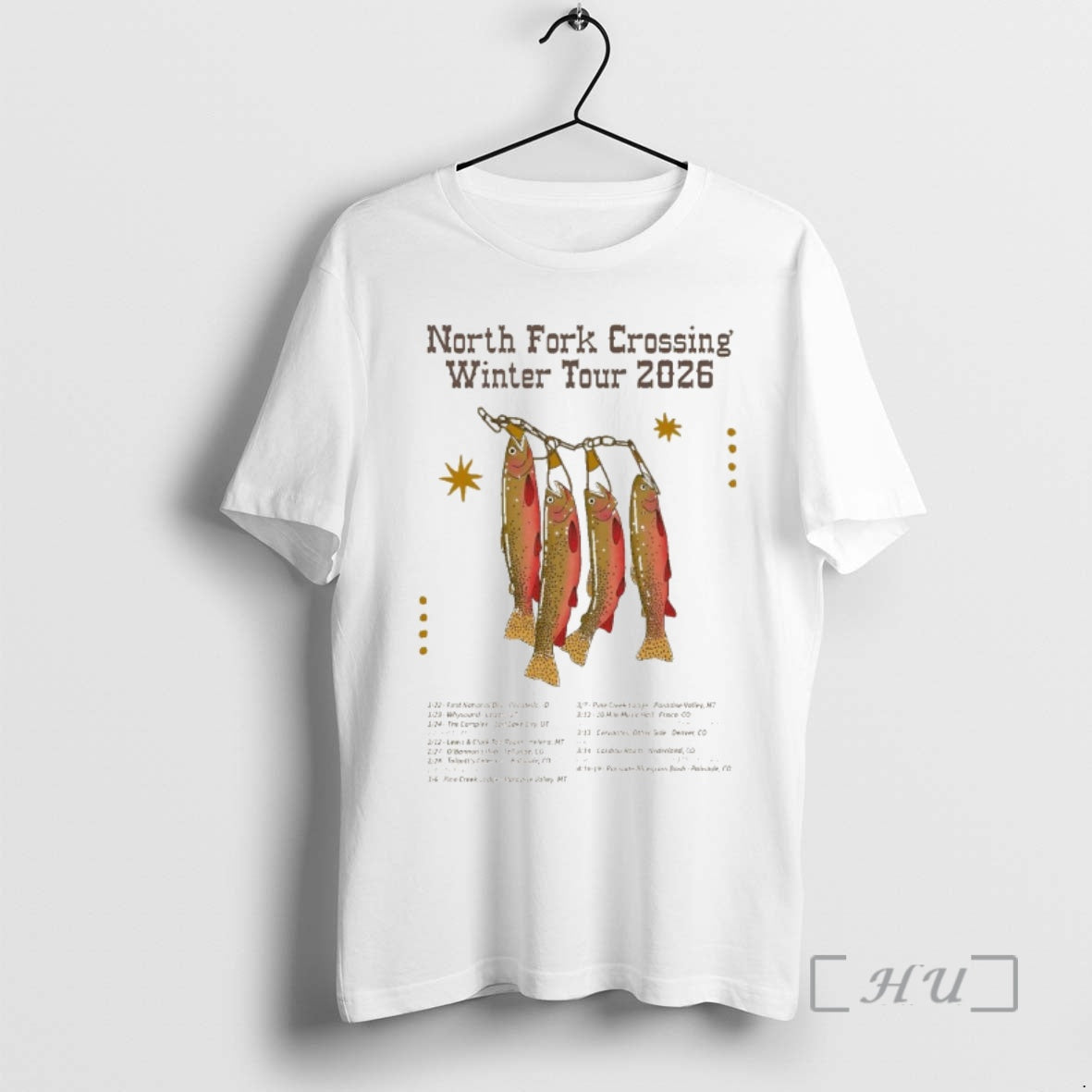 Officials North Fork Crossing Winter Tour 2026 Fish T-Shirts, Hoodie, Sweatshirt | AU01DripNestTees.com