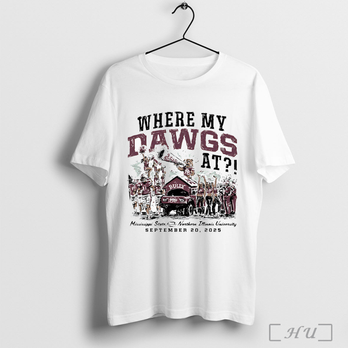 Officials Northern Illinois Vs Mississippi State Game Day 2025 T Shirt