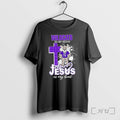 Officials Northwestern Wildcats Football In My Veins Jesus In My Heart Mascot Premium T Shirts