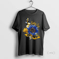 Officials Notre Dame Fighting Irish Football X Sunflower Floral T-Shirts, Hoodie, Sweatshirt | AU01DripNestTees.com
