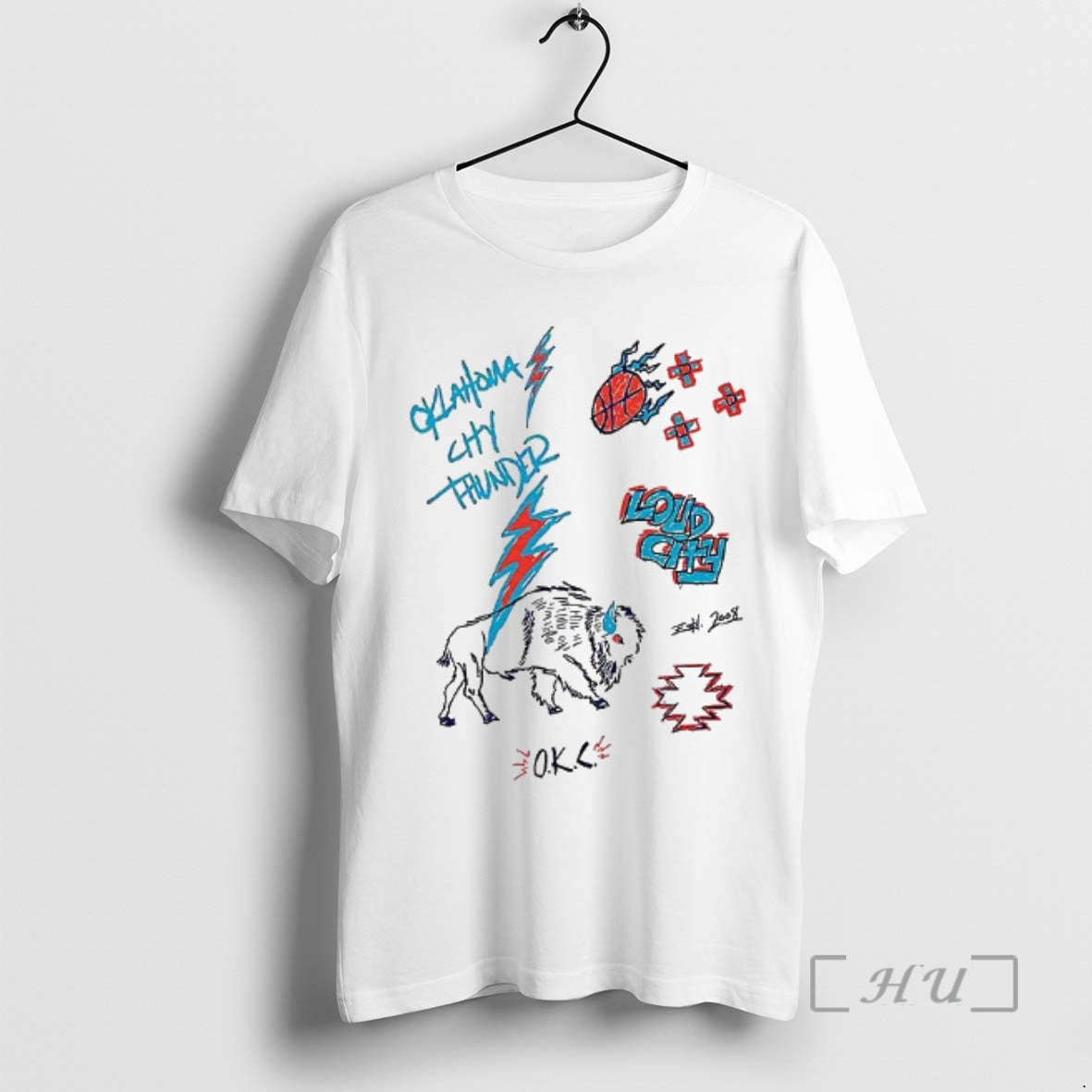 Officials Okc Thunder Loudchy Native Heritage T-Shirts, Hoodie, Sweatshirt | AU01DripNestTees.com