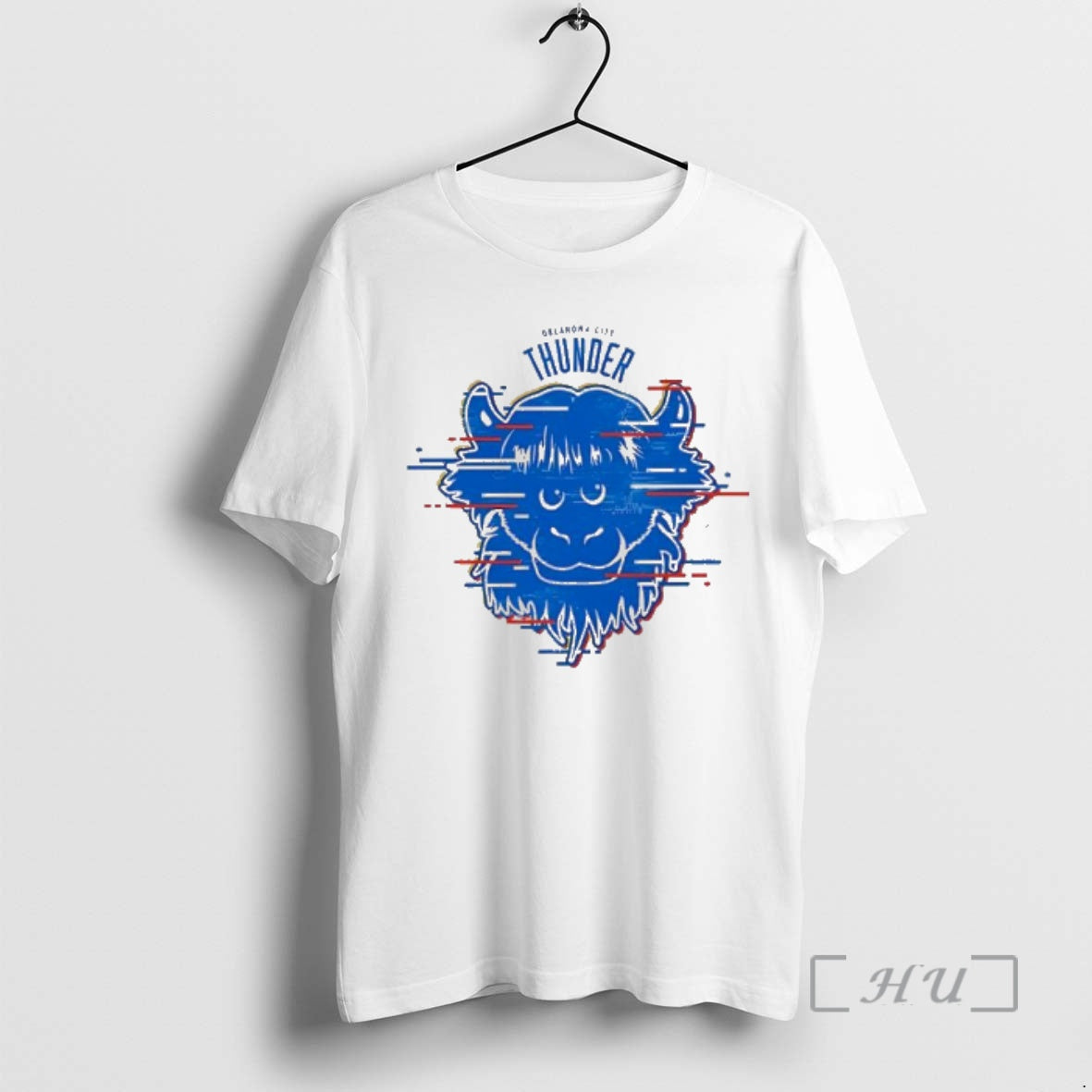 Officials Okc Thunder Rumble Glitch Logo T-Shirts, Hoodie, Sweatshirt | AU01DripNestTees.com