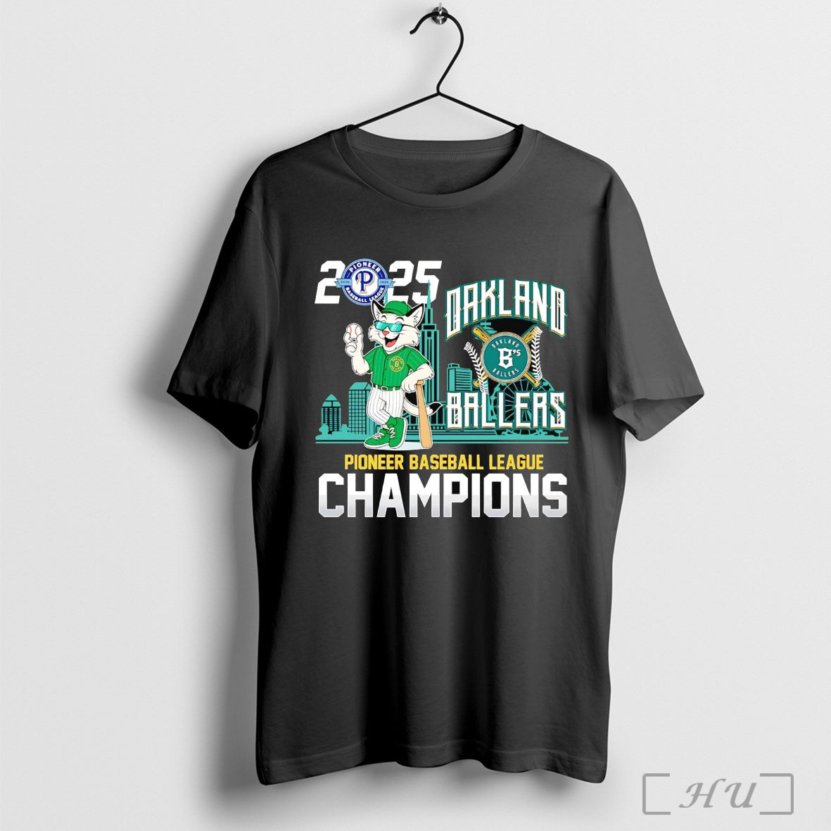 Officials Oakland Ballers 2025 Pioneer Baseball League Champions T Shirt