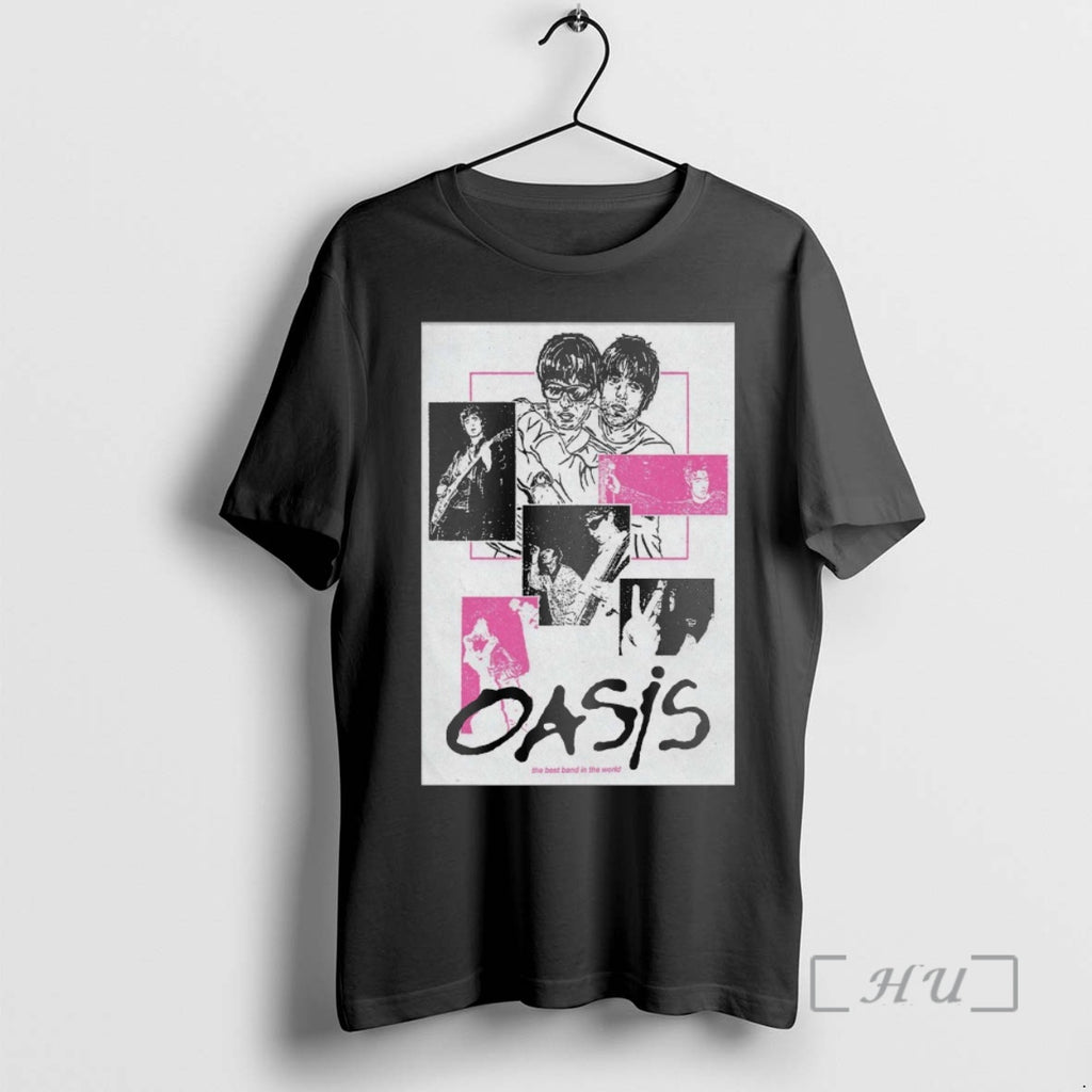 Officials Oasis The Best Band In The World 2025 T-Shirts, Hoodie, Sweatshirt | AU01DripNestTees.com
