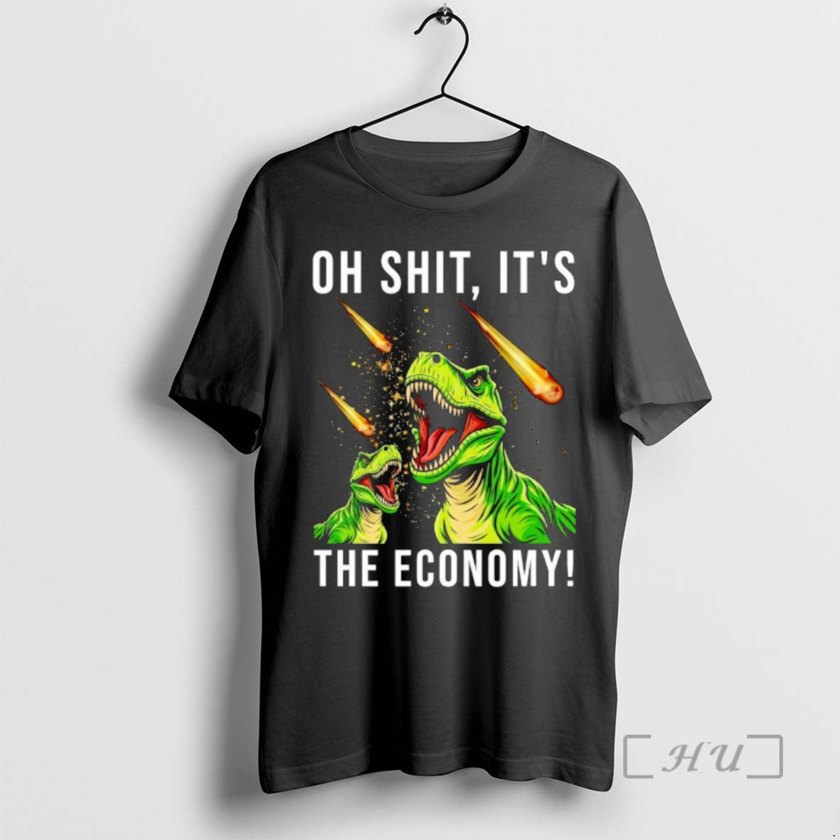Officials Oh Shit Its The Economy T Rex T-Shirts, Hoodie, Sweatshirt | AU01DripNestTees.com