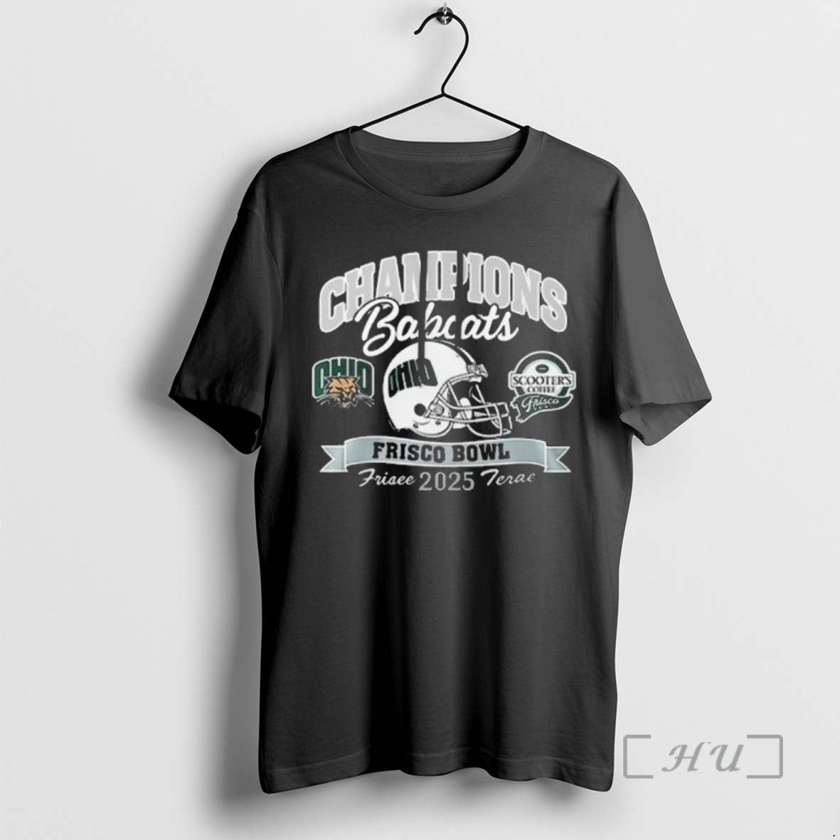 Officials Ohio Bobcats Frisco Bowl Champion 2025 Celebration T-Shirts, Hoodie, Sweatshirt | AU01DripNestTees.com