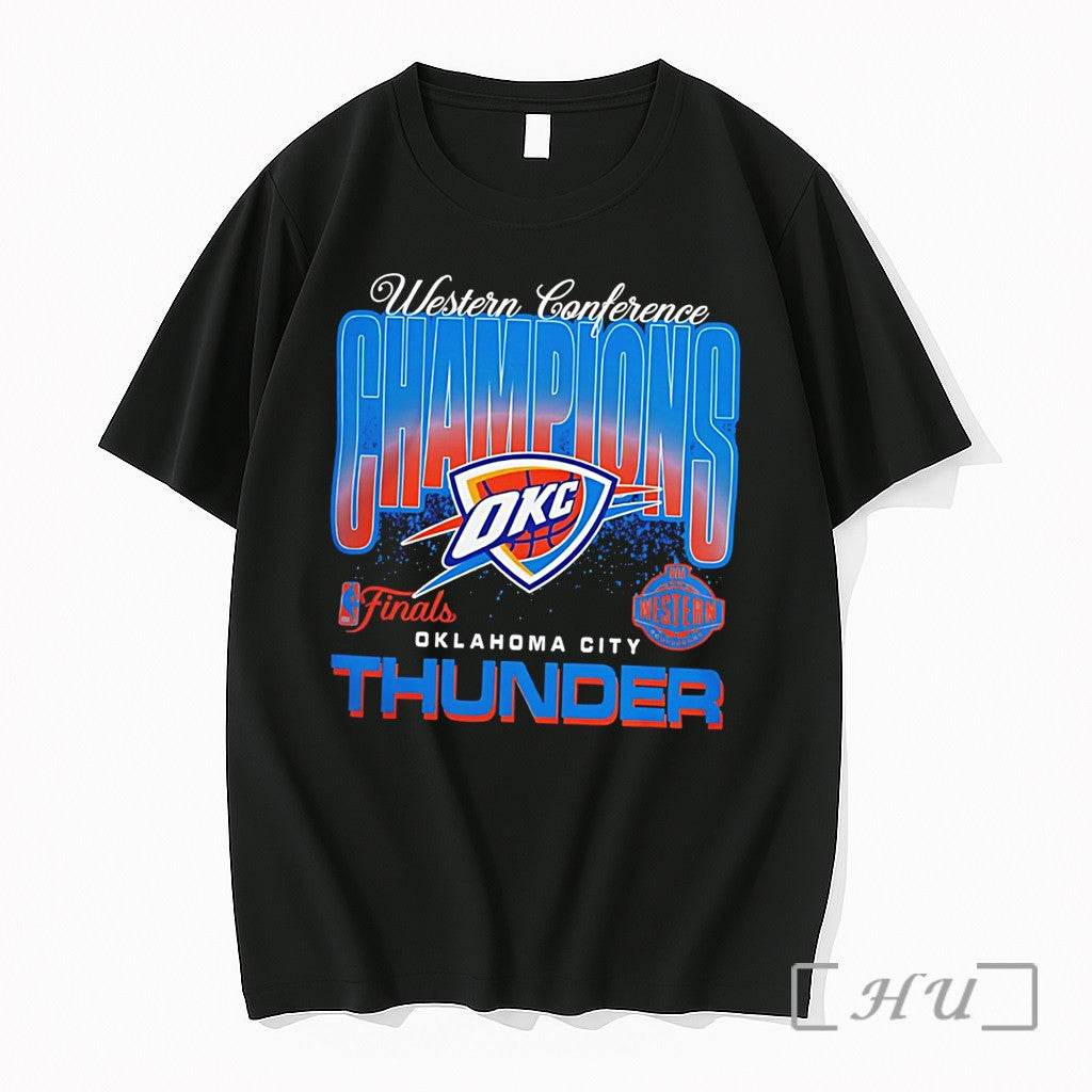 Officials Okc Thunder 2026 Nba Western Conference Champions Heritage Tee