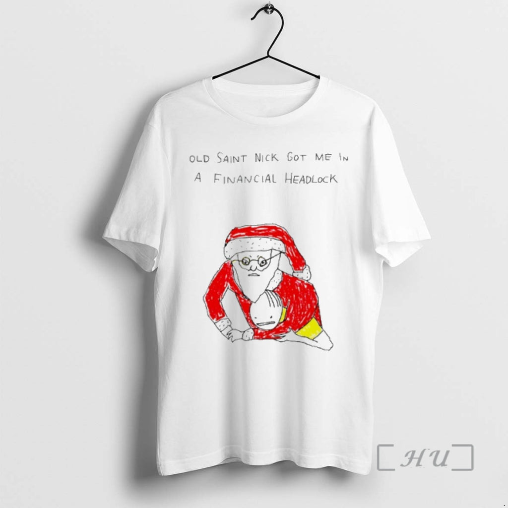 Officials Old Saint Nick Got Me In A Financial Chokehold T-Shirts, Hoodie, Sweatshirt | AU01DripNestTees.com