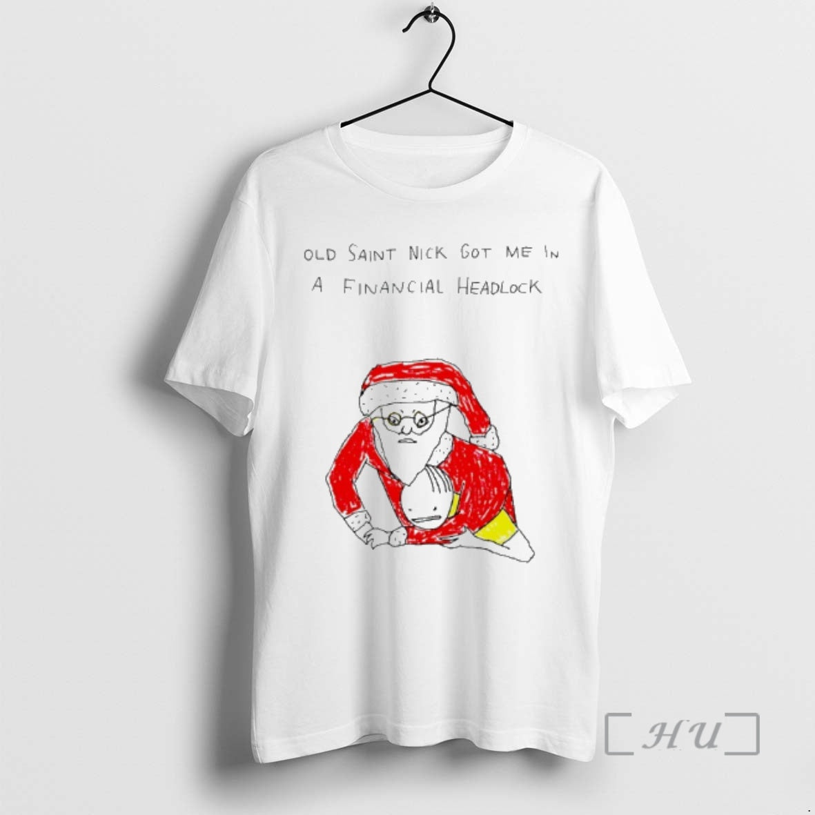 Officials Old Saint Nick Got Me In A Financial Chokehold T-Shirts, Hoodie, Sweatshirt | AU01DripNestTees.com