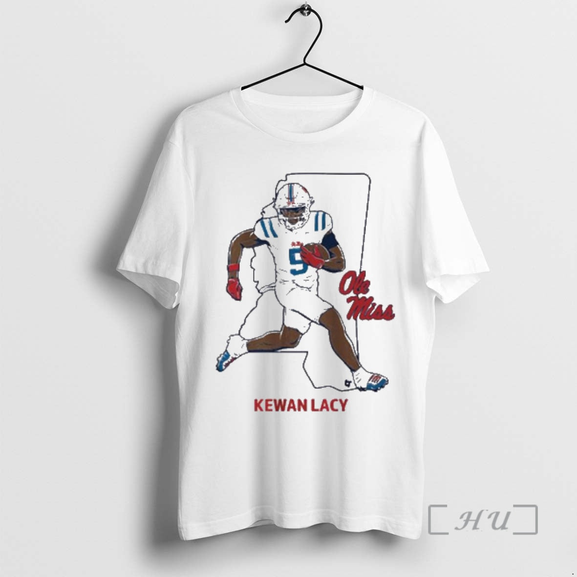 Officials Ole Miss Football Kewan Lacy State Star T-Shirts, Hoodie, Sweatshirt | AU01DripNestTees.com