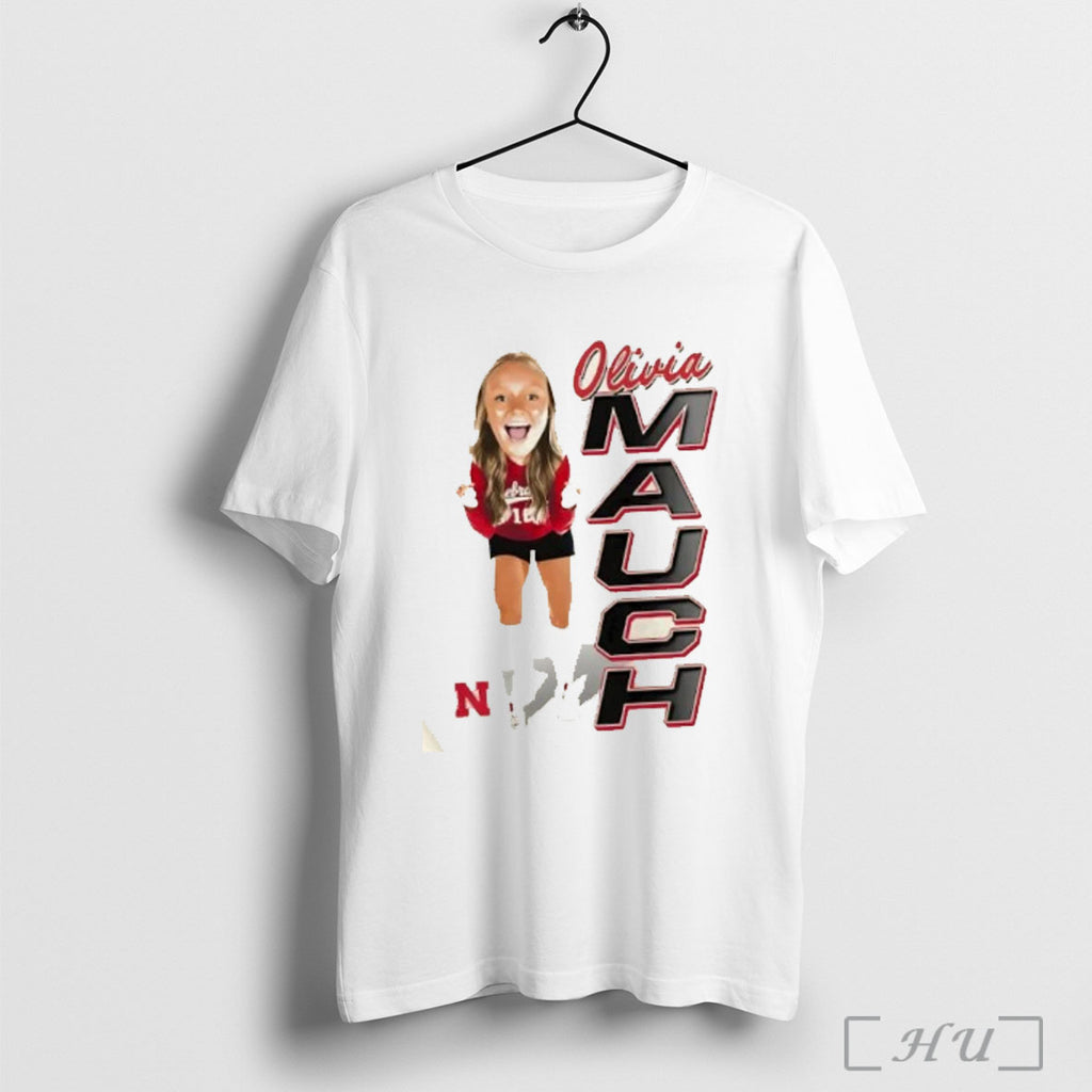 Officials Olivia Mauch Nebraska Womens Volleyball Caricature T Shirt