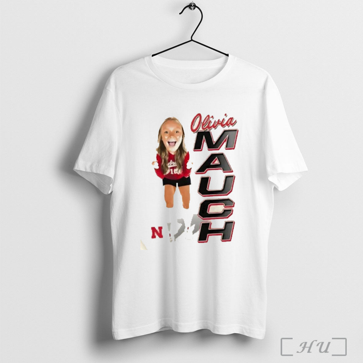 Officials Olivia Mauch Nebraska Womens Volleyball Caricature T Shirt