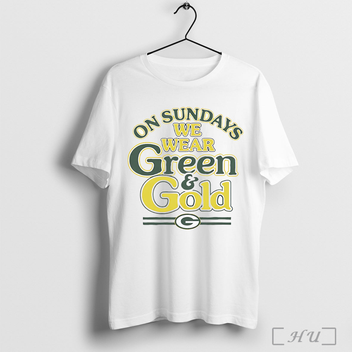 Officials On Sundays We Wear Green And Gold Packers T Shirt