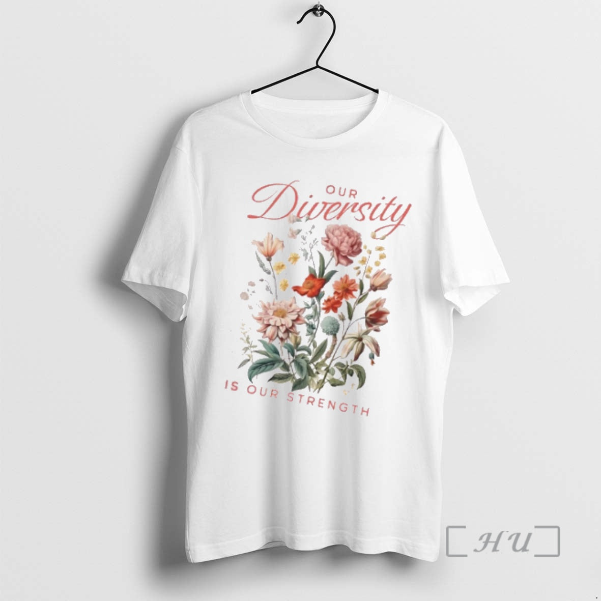 Officials Our Diversity Is Our Strength Floral T-Shirts, Hoodie, Sweatshirt | AU01DripNestTees.com