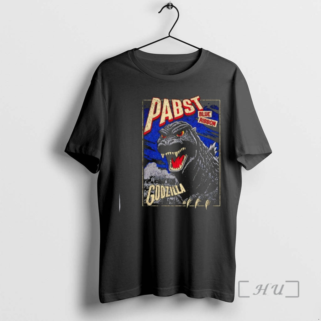 Officials Pabst Blue Ribbon Godzilla Clawed Ribbon Vintage T-Shirts, Hoodie, Sweatshirt | AU01DripNestTees.com