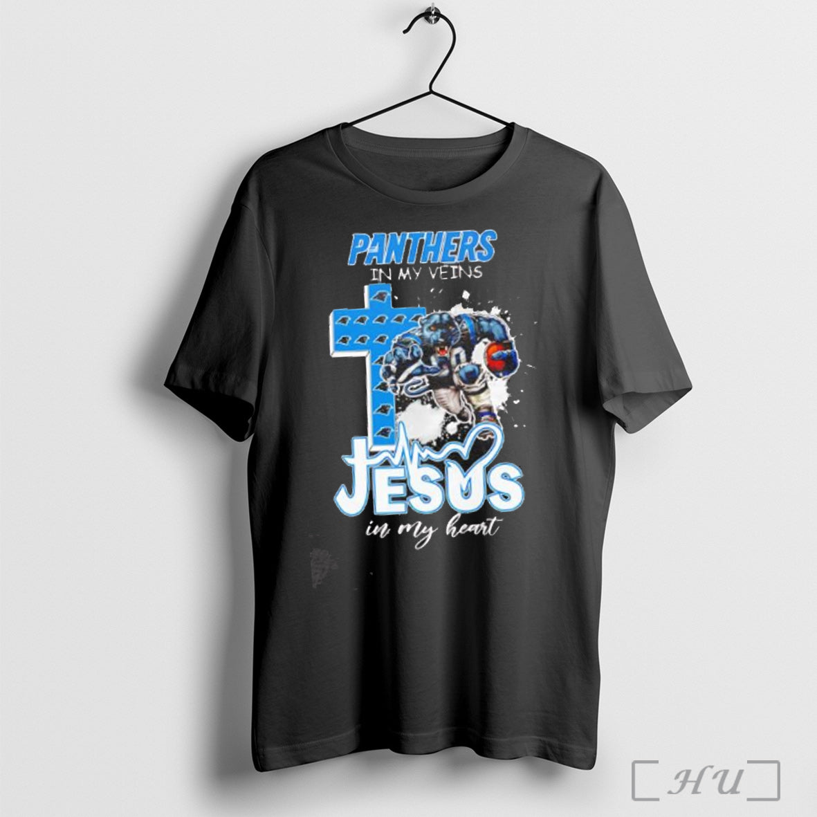 Officials Panthers In My Veins Jesus In My Heart Mascot Shirt Hoodie Sweater Longsleeve And