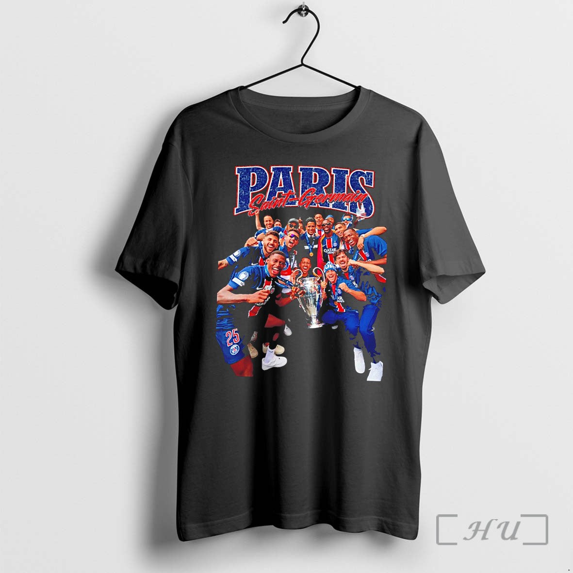 Officials Paris Saint Germain Paris Repeat Champions League Champions 2025 26 Tee Premium T Shirts