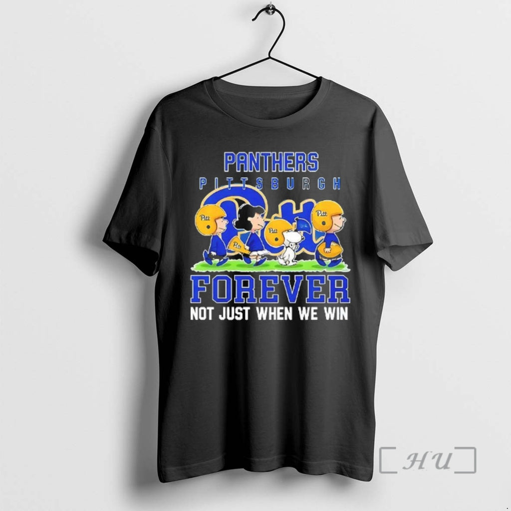 Officials Peanuts X Pitt Panthers Ncaa Forever Not Just When We Win Football Lover Woman T-Shirts, Hoodie, Sweatshirt